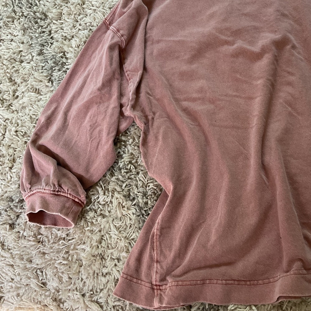 Out From Under Urban Outfitters Rose Mineral Wash Oversized Hoodie Sweatshirt - Picture 11 of 14
